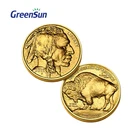 Plated Coin Coin Customized Coin Supplier Wholesale Cheap Custom Design Plated Metal Eagle Tungsten Gold Coin