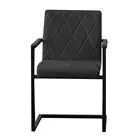 2 PCS/CTN Modern Luxury Metal Frame Restaurant Fabric Relax Leisure Nordic Dining Chair