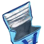 CMYK color printing laminated zipper closure aluminium insulated pp woven cooler bag