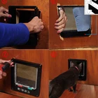 Pet Upgraded 2020 Cat Door Pet Door With 4-Way Rotary Lock For Cats M Size
