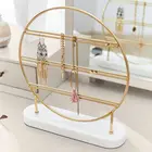 Custom Fashion design necklace stand metal jewelry organizer display