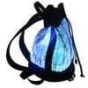 Cool fashion Led light up backpack luminous fiber optic party bag led school bag