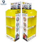 Pop Up Cardboard Display Stand, Carton Floor Display Shelf, Corrugated Cardboard Paper Display for Cosmetic Beauty Toy
