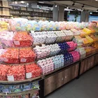 Good quality wood candy display supermarket bulk goods shelves rack for sale