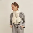 High quality pure cashmere knitted plain shawl for women ladies in spring winter