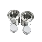 Buy 125ml empty metal custom printed tin cans with plastic lids