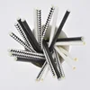 Cocktail straw paper 6*140mm black white cocktail Paper Straw dinking straw