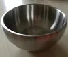 High quality double wall insulated well brushed stainless steel bowl
