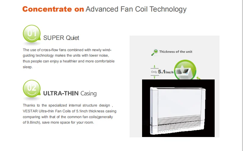 Fan Coil Unit, 220V/50Hz, 18000btu-60000btu, Ceiling - detail 6