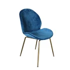 Living Chair Room Dining Chair Upholstered Living Room Dining Chair With Metal Feet