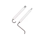 Insulating glazed 95% alumina ceramic ignitor