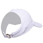 Curl hair cap 4 panel curved brim half baseball cap backless cap