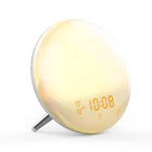 Alarm Clock 5 Colored Sunrise Simulation Wake Aid Feature Three Alarm Clock with Blue Tooth Radio Snooze for Kid