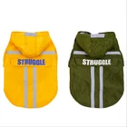 Small Animals New Dog Raincoat Reflective Design Polyester Dog Clothes Waterproof Wholesale Custom Logo