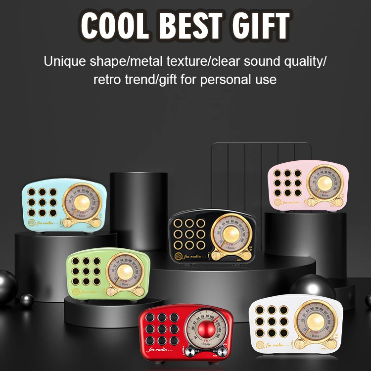 Gift for Christmas 2020 amaze hot selling retro BT speaker Vintage Radio wood crafts