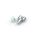 Neodymium deep pot magnet with threaded stud, neck, pulley