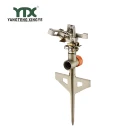 Lawn Sprinkler gun Garden irrigation system Metal Impulse Sprinkler W/Metal Spike