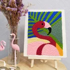 Handicraft Cotton Floss Simple Handicraft Hook Kit Rug Diy Punch Needle Set
