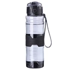 Free Sample Wide Mouth Tritan 24oz Motivational Sports Water Bottle With Straw Flip Top for Workout Fitness
