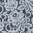 Lace Lace Lace Price Fancy Design Elastic Nylon Elegant Flower Lace Fabric With Wave Edge