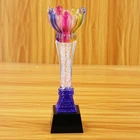 High quality crystal glass bowl cup ice crack custom crystal trophy arts and crafts