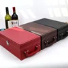 Common used leather 1 bottle wine box