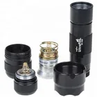 Flashlight Led Flash Lights Mini Torch 18650 Rechargeable Battery 240 Lumens Tail Switch Tarch Light