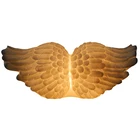 Lighted open wing hanging lamp, wall art, angel home decoration