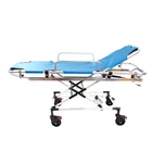 Medical flexible folding stretcher trolley, medical stretcher bed