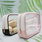 clear plastic pvc cosmetic travel makeup bag
