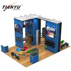 Transformable Modular Contracted Aluminium Extrusion Square Tube Exhibition Tradeshow Displays Stand Booth Design