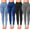 B10351A 2019 High quality women top fashion jeans elastic waist jeans