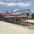 42m3 oil tanker trailer semi trailer aluminium fuel tank