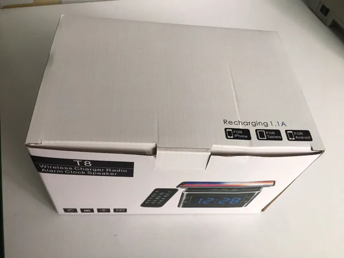 wireless alarm clock speaker with Qi charging radio blue tooth music Remote control - ANKUX.COM