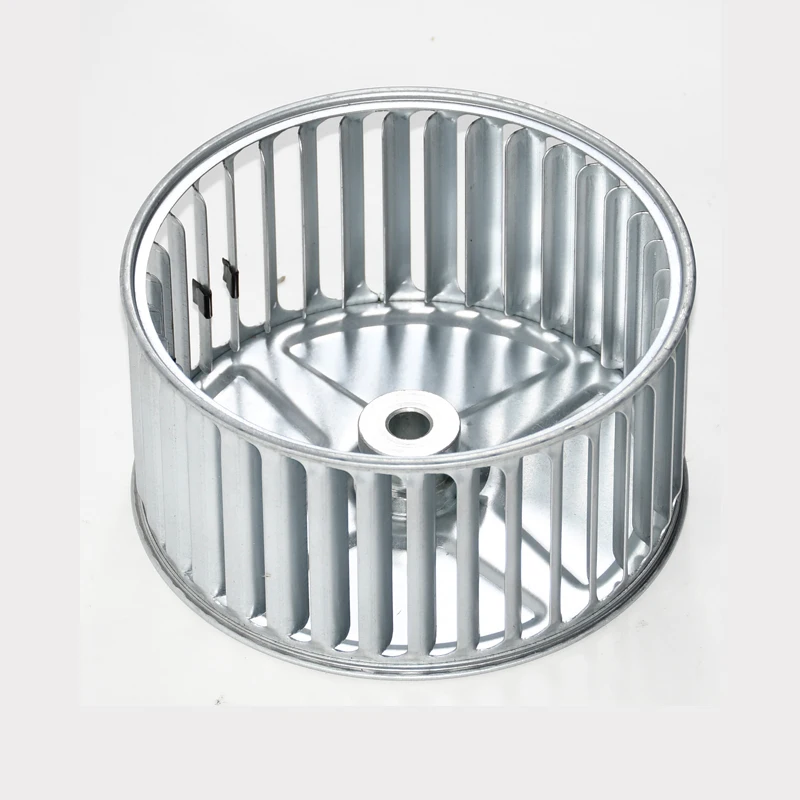 Rotor eólico de chapa galvanizada fabricação de acessórios para roda de ventilador centrífugo multiasa de 3-12 polegadas