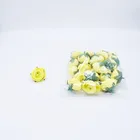 Wholesale Silk DIY Mini Decor Camellia Tea Rose Flower Bouquet Bridal Headdress Corsage Flower