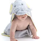 High Quality Custom Animal Face Hooded Towel Keep Hands Free Bamboo Material Baby Shower Towel