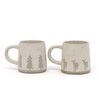 2020 Handmade Christmas Coffee Mug Ceramic Stoneware Mugs Gift Ceramic Mug with 3D silk print