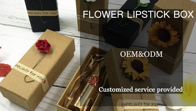 high end paper packaging gift box for lipstick