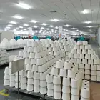 Logo Customization 100% Polyester Spandex Core Spun Yarn 12 40D For Weaving And Knitting