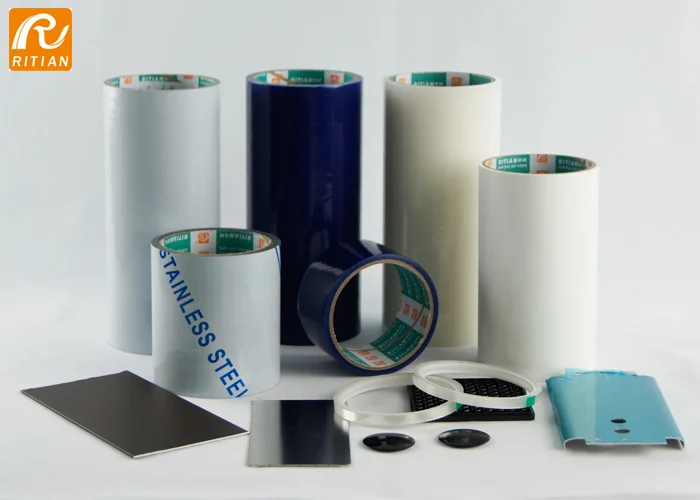 China quality printing logo protective film for pvc profile cheap price leave no residue