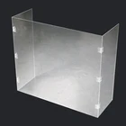 Custom Collapsible Keep Distance Protective Panels Shield Protection Clear Acrylic Plexiglass