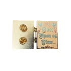 Gold Plated Hinged Hard Enamel Pin Custom Book Lapel Pin