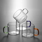 High borosolicate glass coffee tea tasting cup set