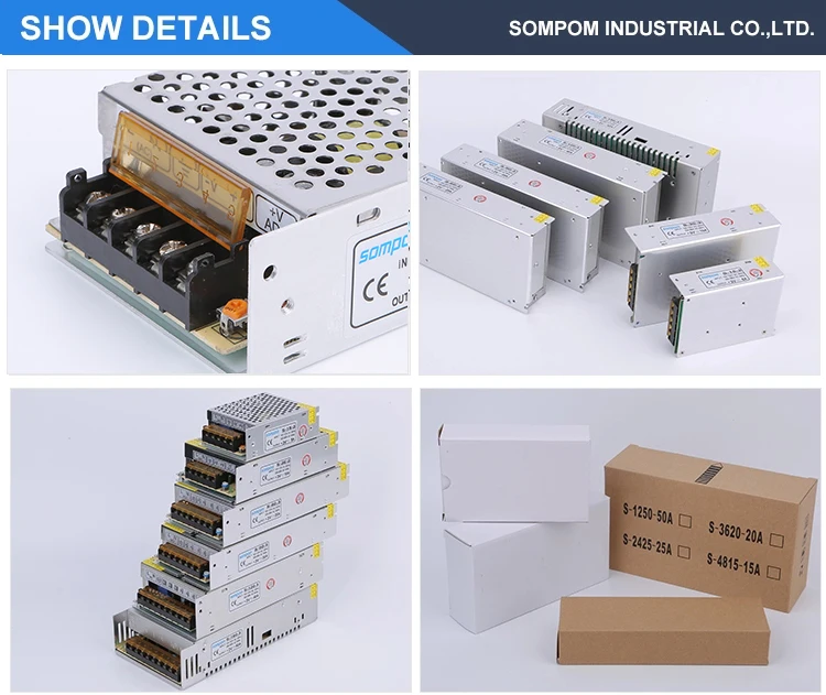 SOMPOM 220V input output dc 3v 5a 15w transformer switching power supply