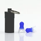 Earplugs Case Custom Logo Silicone Earplugs for Travel with Case