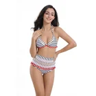 Women's high-waisted lace bikini mesh split swimsuit wholesale 2019