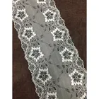 Nylon Lace Lace Spandex Lace 17 Cm Nylon And Spandex Wide White Black Or Other Colors Lace Trim Edging