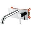 New design upc bathroom build-in faucet chrome wash basin concealed faucet