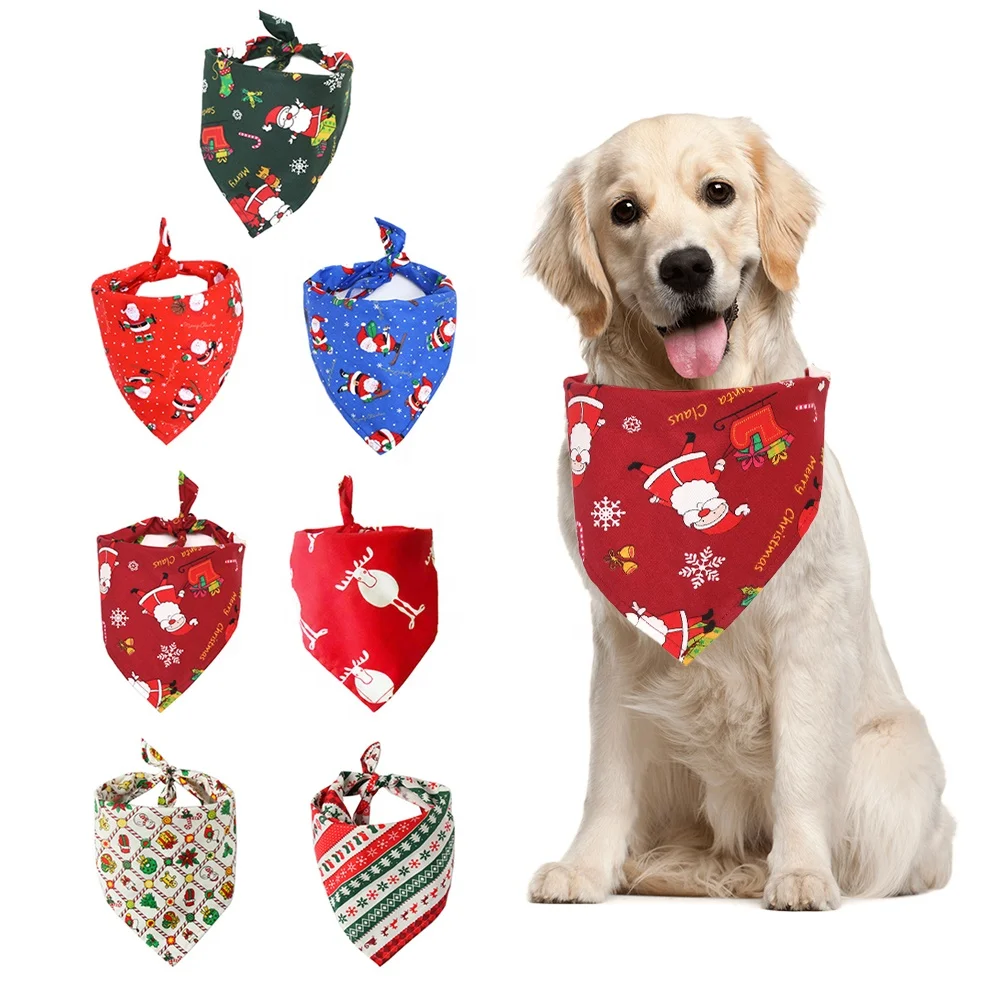 custom dog bandanas large pet scarf pet bandana christmas dog